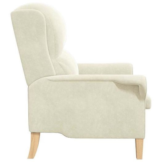 Armchair Cream Velvet