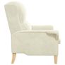 Armchair Cream Velvet Image 5