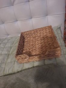 wicker napkin holder