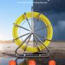 Fish Tape Fiberglass, 100M 6.3MM, Duct Rodder Fishtape Wire Puller with Stand, Cable Running Rod with Locking Mechanism, Fishing Tools, for Walls Floor and Electrical Conduit, Non-Conductive Image 4