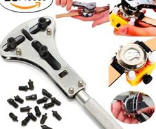 Watch Repair Tools Wrist Watch Case Opener Adjustable Screw Back Remover Wrench Repair Tool Claw Watch Repair Tools Case Opener