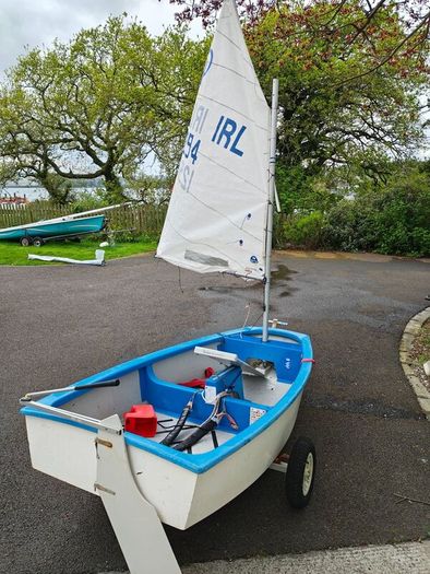 Optimist sailing boat