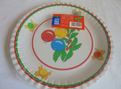 Christmas Paper Plates x 6 for Sale