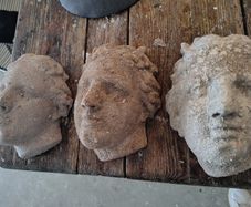 3 beautiful classical wall decor heads