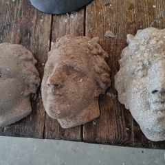 3 beautiful classical wall decor heads
