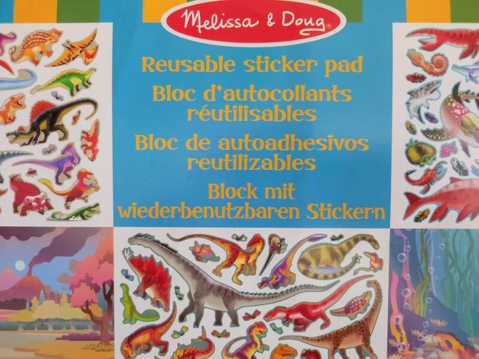 Melissa & Doug Reusable Puffy Stickers-Dinosaurs
