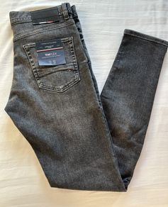 BNWT Tommy Hilfiger Mens Grey TH Flex Extra Slim Fit Layton Jeans 32/32