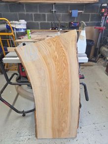 Live Edge Ash Slab - Kiln Dried