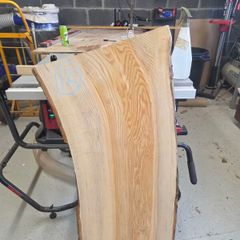 Live Edge Ash Slab - Kiln Dried