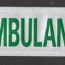Small Ambulance Reflective Badge. A number available. Image 2