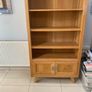 Solid Oak Bookcase / Display Cabinet - Excellent Condition Image 7
