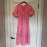 100% Cotton Wrap Midi Summer Dress Image 3