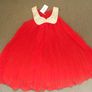 New Designer Girls Vintage Sequin Pleated Chiffon Party Dress 7-8yrs Image 4