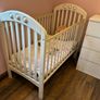 White Wooden Cot Image 3