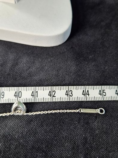 Authentic Pandora Sterling Silver Sparkling Elevated Heart Pendant Necklace with Box