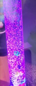 Artificial fish cube tank,mood changing light