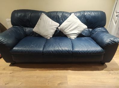 leather 3 piece suite