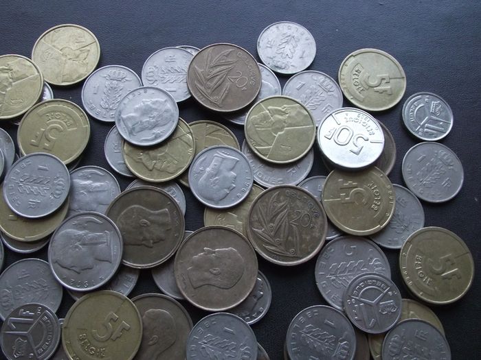 A Lot of 570+ grams of Belgian coins
