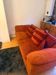 Red sofa set