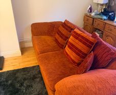 Red sofa set