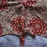 New Yorker Burgundy Red Bandana Print Tie-Front Cropped Top Worn Once Image 3