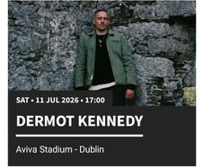 Dermot Kennedy 11 July Sat @ Aviva Stadium