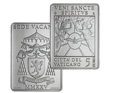 Vatican 5 Euro Silver (.925) Brilliant Uncirculated Coin 2025 - Sede Vacante MMXXV