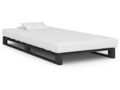 Pallet Bed Frame Grey Solid Pine Wood 90x200 cm