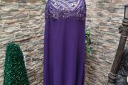 Debut Debenhams Purple Occasion Formal Party dress size 16 Postage included