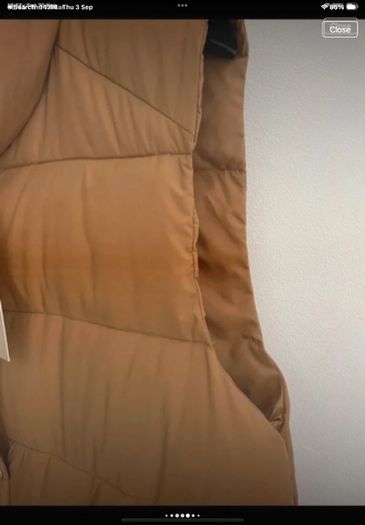 gilet Bnwt Freequent brand mustard gilet size small