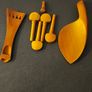 violin tuning pegs + chinrest Image 2