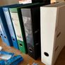 Lot stationery office school supplies - lever arch folders, plastic pockets, coloured pencils, stapler Image 6