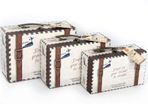 Wedding set of 3 travel suit cases
