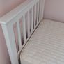 White single bed frame with or without mattress Image 5