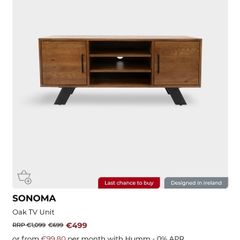 EZ Living Interiors (Sonoma Oak TV Unit)