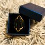 Statement Black Geometric Ring Bold & Elegant Image 4