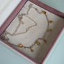 Pandora sterling silver/ yellow gold loved necklace with heart   ajustable size perfect condition fully hallmarked(no box) Image 4