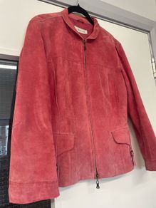 pink suede jacket