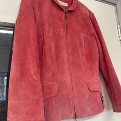 pink suede jacket
