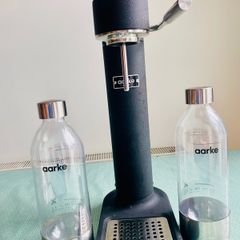 Aarke Carbonator 3 Matte Black Sparkling Water Maker 2 Bottles CO2 Cylinder
