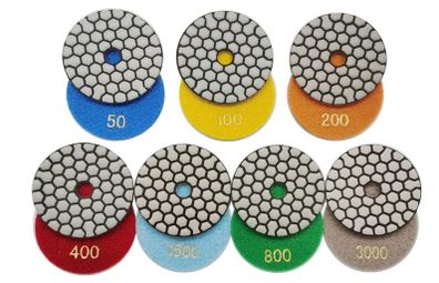 7pcs High Quality Diamond Dry Polishing Pads for Grinding