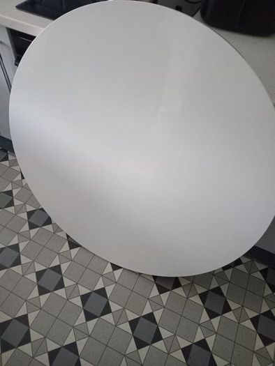 Table and 4 Leather Chairs