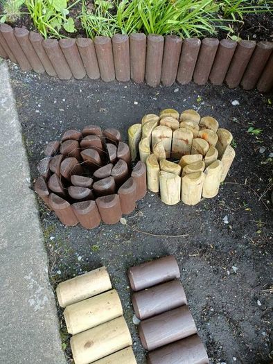 Logroll Edging Unused and Used