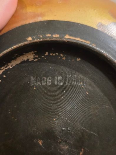 Hand Painted USSR Wooden Bowl and Spoon