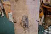 Vintage Hand Carved African Wooden Door