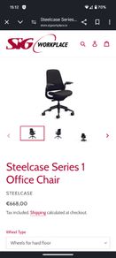 Standing office table and chair