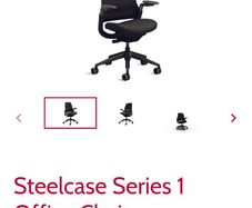 Standing office table and chair