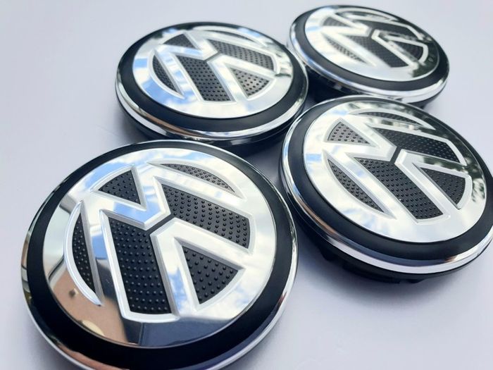Set/4 x NEW STYLE 56mm VW wheel caps Volkswagen cap hub  6CD601171