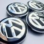 Set/4 x NEW STYLE 56mm VW wheel caps Volkswagen cap hub  6CD601171 Image 8