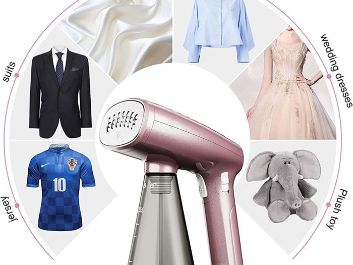 Fast Heat Up Foldable Steamer HandHeld Steamers for Fabric Steamer, 320ML Large Detachable Water Tank for Home and Travel Steam Fabric Steamer Wrinkle Remover 1500W (FREE POSTAGE)